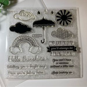 CTMH • “Rain or Shine” Clear Stamp Set